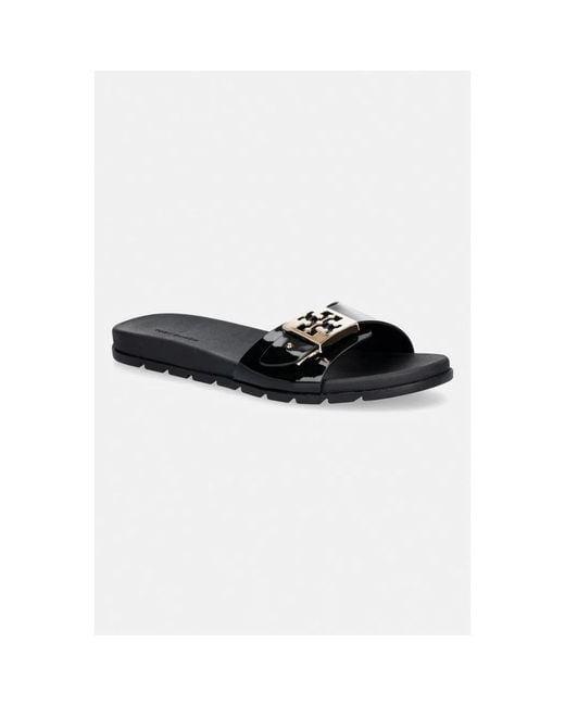 Sliders Tory Burch en coloris Black