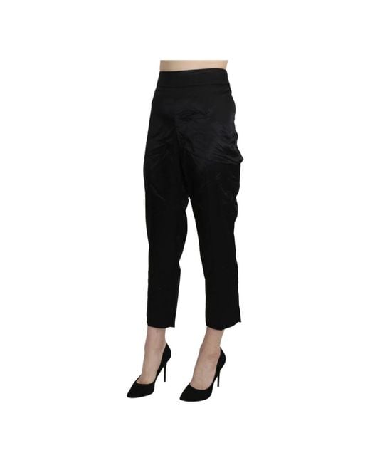 Bencivenga Cropped Trousers in het Black