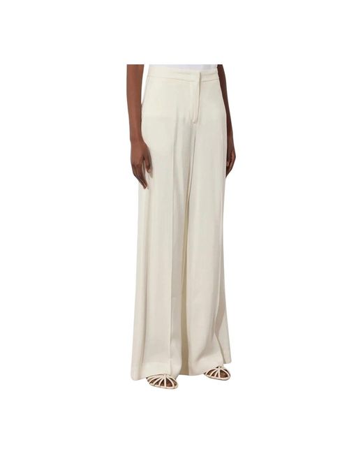 Semicouture Natural Wide Trousers
