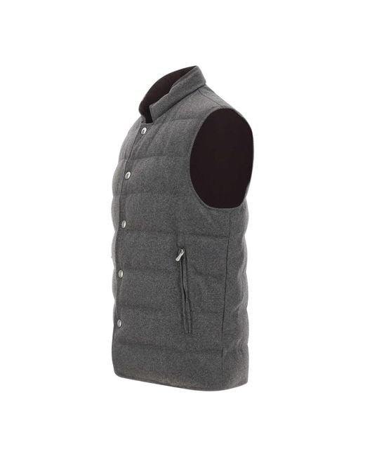 Vests Eleventy de hombre de color Gray