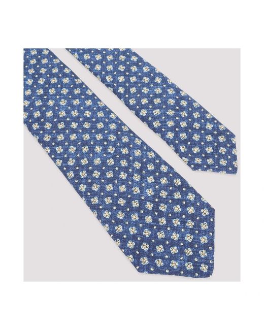 Ties Kiton pour homme en coloris Blue