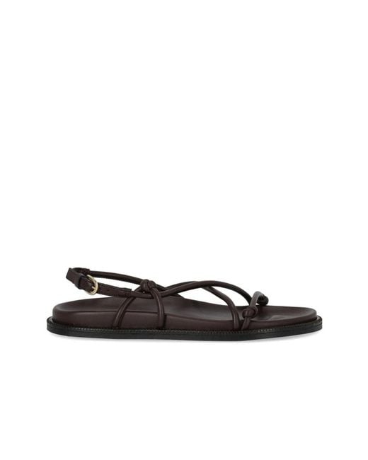Max Mara Black Flat Sandals