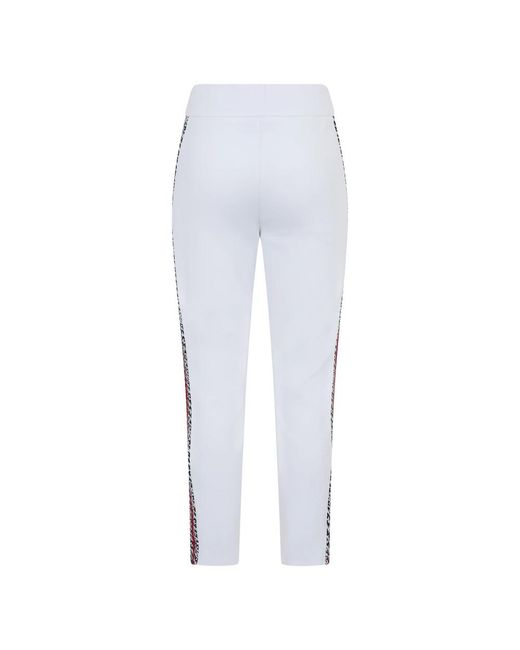 Moorer White Cropped Trousers