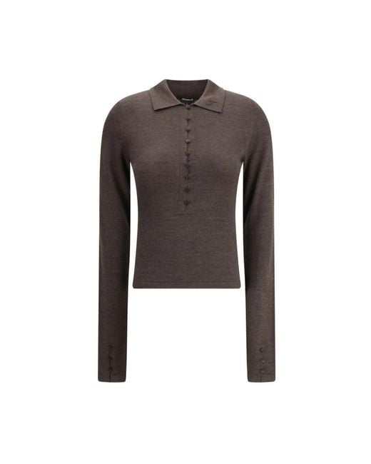Round-Neck Knitwear Jacquemus en coloris Brown
