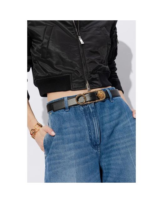 Versace Black Ledergürtel