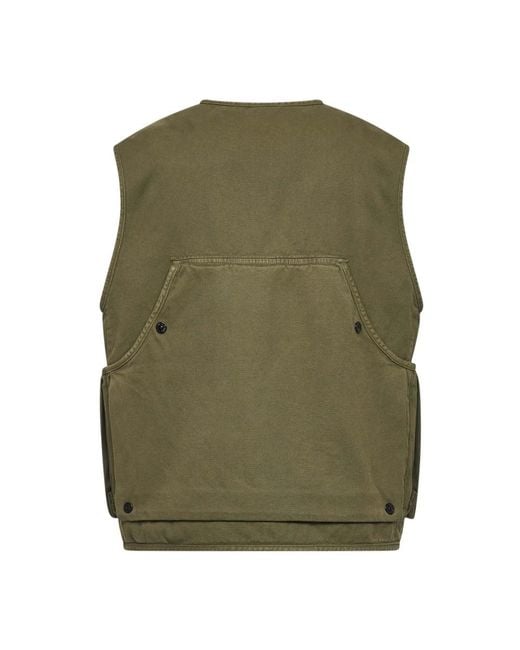 Stone Island Green Vests for men