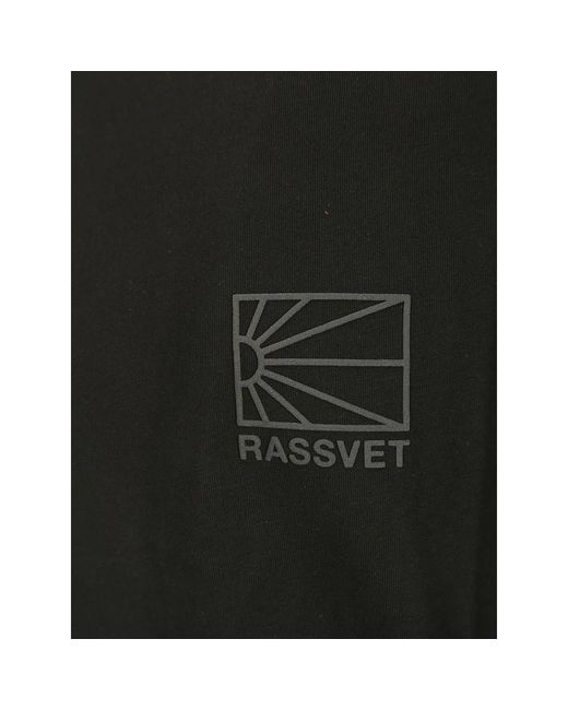 Rassvet (PACCBET) Mini logo schwarzes t-shirt in Black für Herren