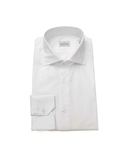 Bagutta White Formal Shirts for men