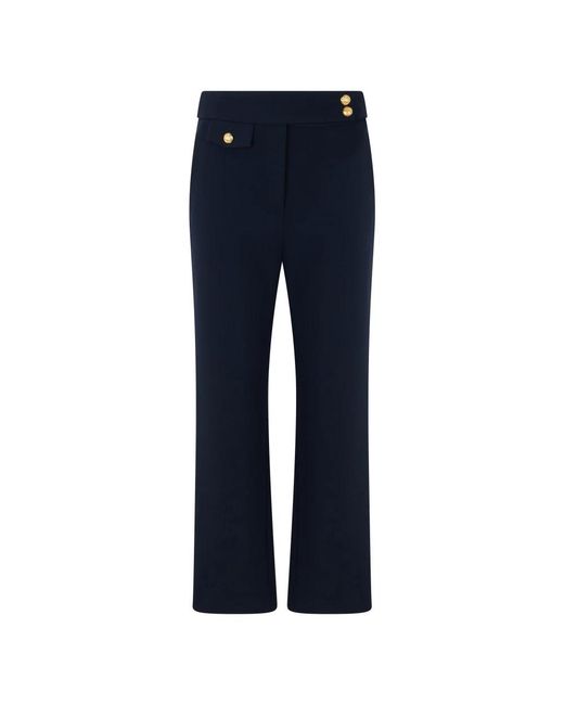 Veronica Beard Blue Wide Trousers