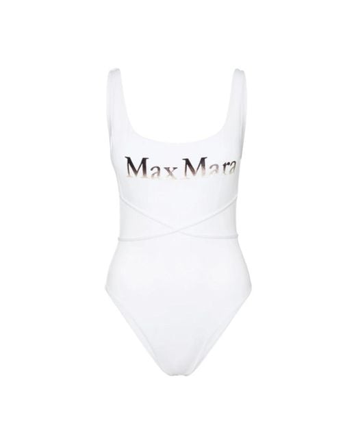 Max Mara Wit Zee Kleding Voor Strandkleding in het White