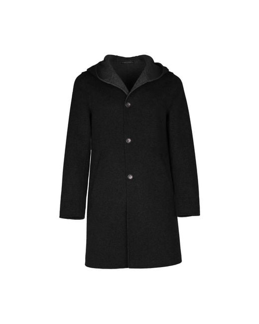 Loro Piana Black Single-Breasted Coats for men
