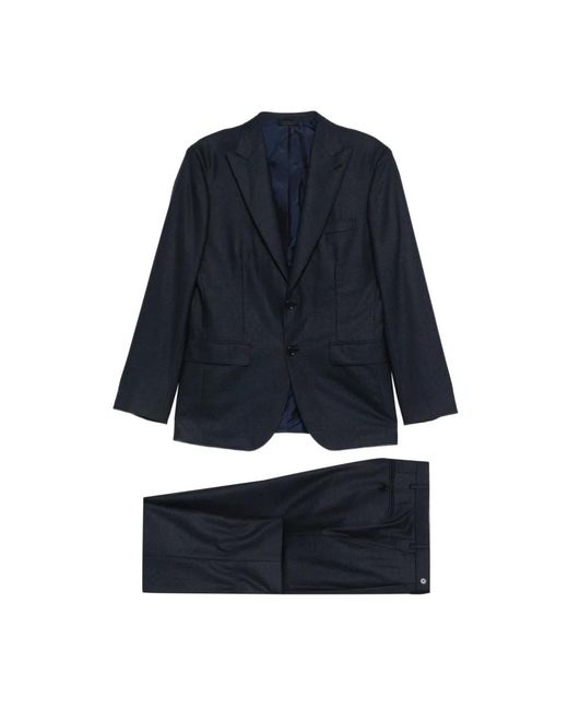 Single Breasted Suits Brioni de hombre de color Blue