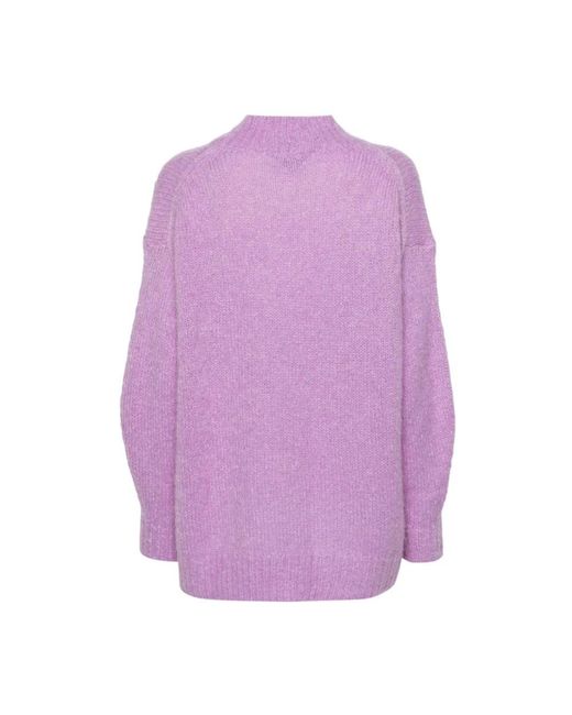 Isabel Marant Purple Round-Neck Knitwear