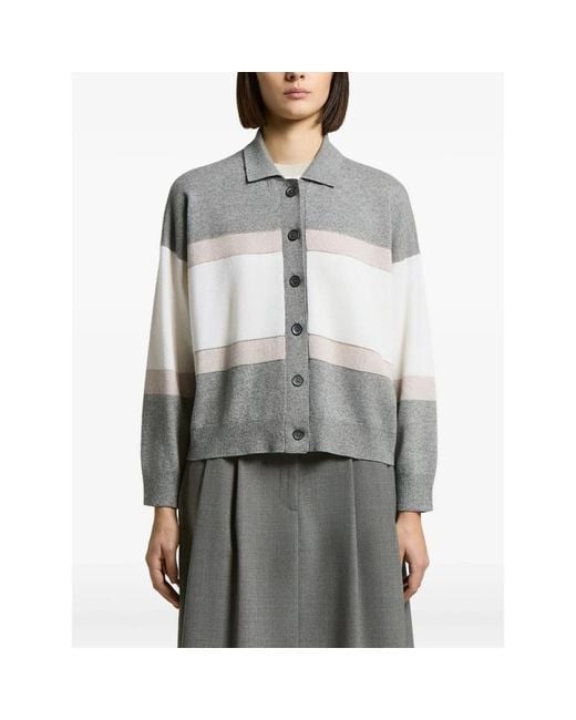 Peserico Gray Cardigans