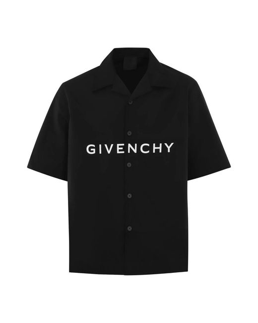Givenchy Black Short Sleeve Shirts for men
