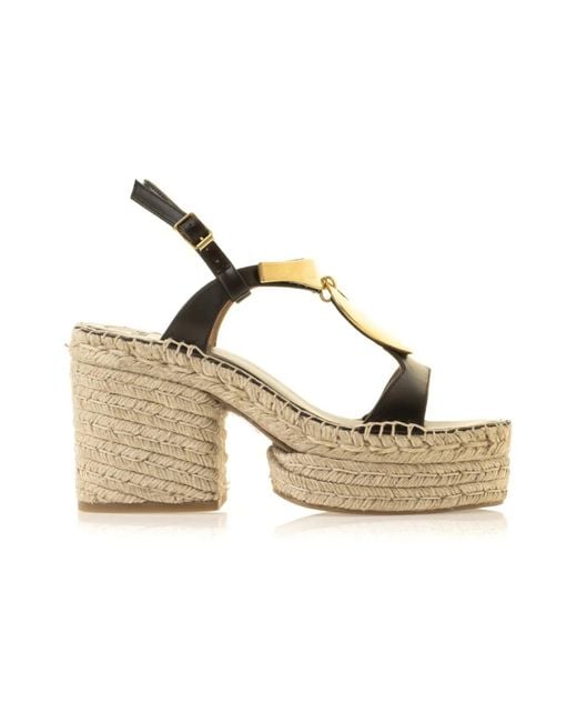Sandali con tacco alto eleganti di Chloé in Metallic