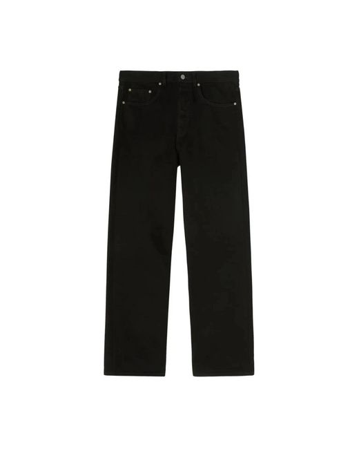 Palm Angels Black Straight Jeans for men