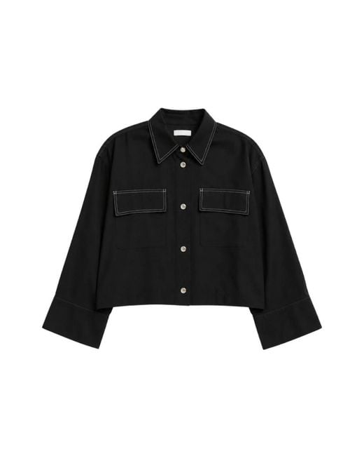 Liu Jo Overhemden ,Zwart ,Basic Shirt in het Black