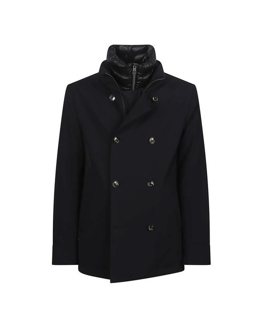 Montecore Black Double-Breasted Coats for men