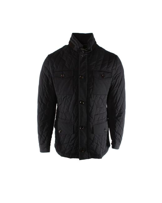 Moorer Blaue Jacke Laviani Stil in Black für Herren