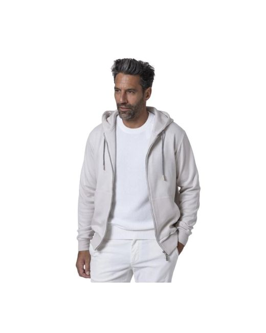 Eleventy Kapuzenpullover in greige in Gray für Herren