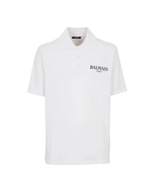 Polo Shirts Balmain de hombre de color White