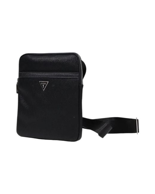 Guess Black Messenger Bags for men