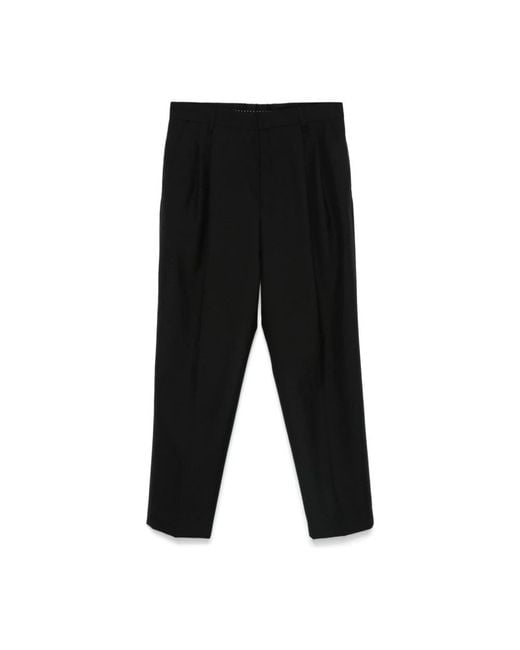 Dries Van Noten Black Straight Trousers for men