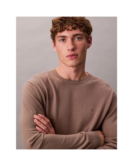 Calvin Klein Wollpullover in Brown für Herren