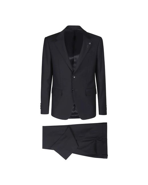 Lardini Kostuums ,Zwart ,Wol Elegante Avondkostuum in het Black voor heren
