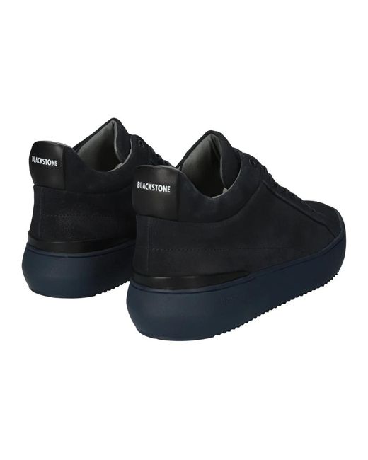 Blackstone Navy sneaker mit sauberem design in Black für Herren