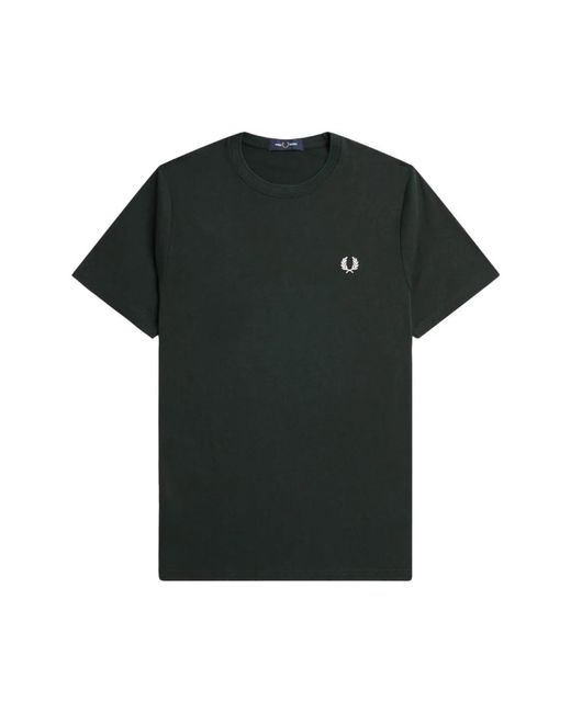Fred Perry Tops ,Groen ,Katoen Klassiek T-Shirt in het Green voor heren