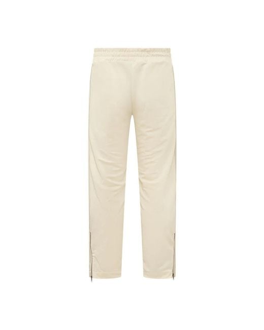 Palm Angels Natural Straight Trousers for men