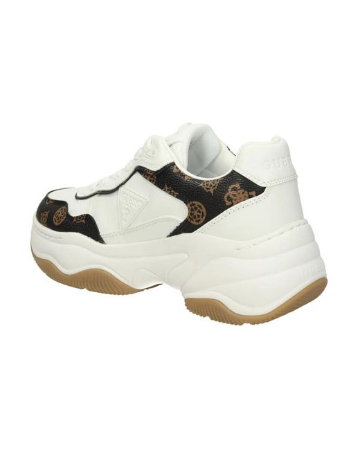 Guess White Hapyy3 Runner