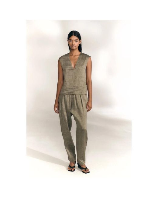 Cortana Gray Tapered Trousers