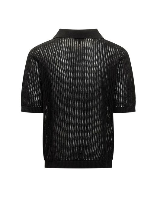 Represent Beverly Strickpolohemd in Black für Herren