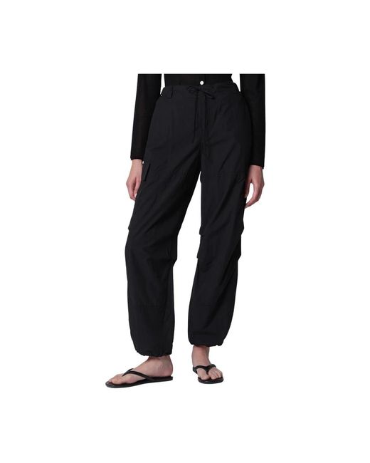 DUNST Black Straight Trousers