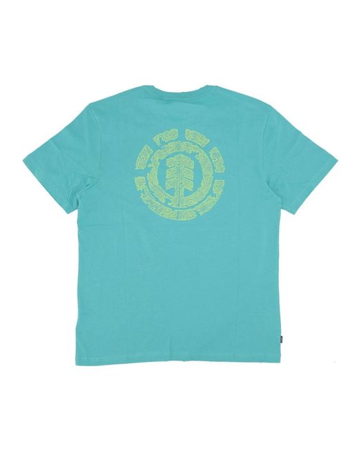 Element Tops ,Blauw ,Katoen Mieren Marcheren Tee Crew Neck T-Shirt in het Blue voor heren