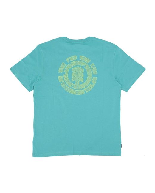 Element Tops ,Blauw ,Katoen Mieren Marcheren Tee Crew Neck T-Shirt in het Blue voor heren