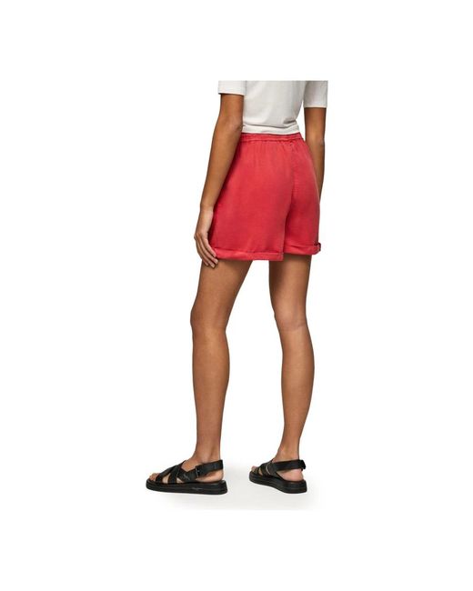 Pepe Jeans Red Short Shorts