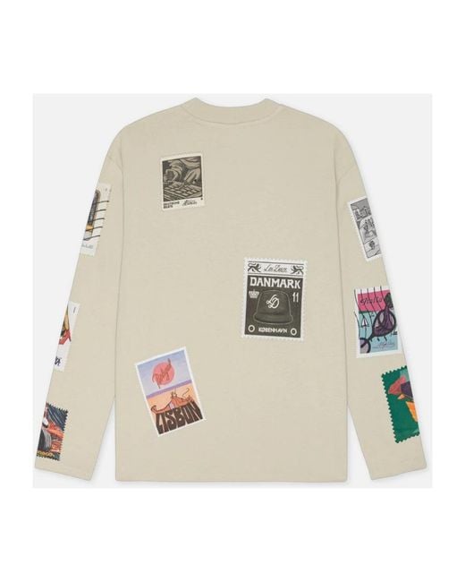 Les Deux Natural Long Sleeve T-Shirts for men