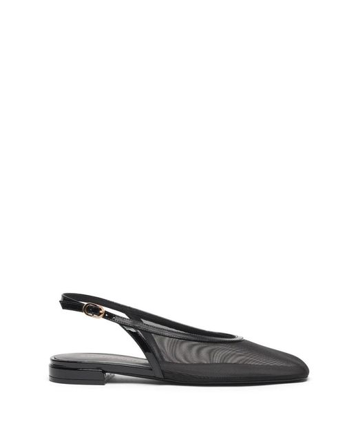Stuart Weitzman Black Bareitall Slingback