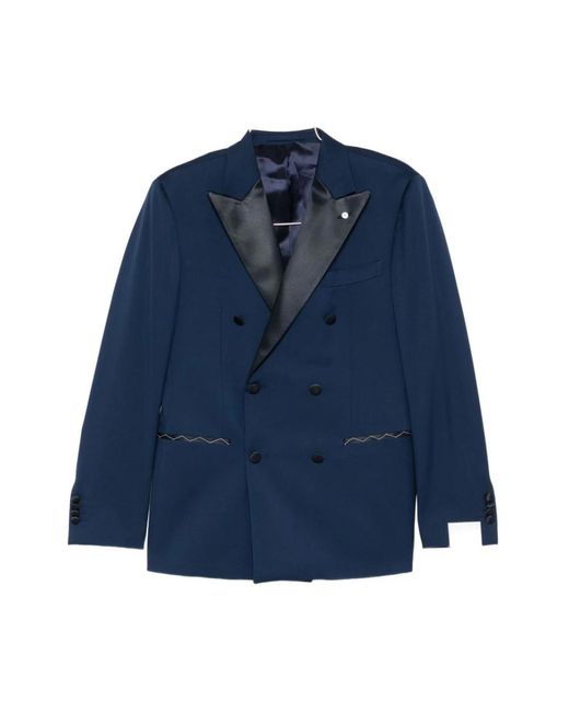 Luigi Bianchi Blue Blazers for men