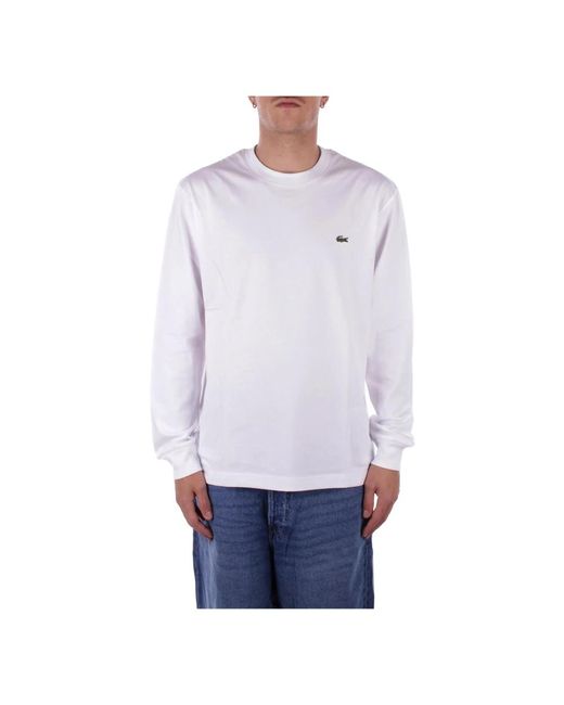 Lacoste Long Sleeve Tops in het Blue voor heren