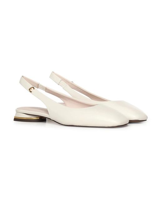 Coccinelle White Ballerinas