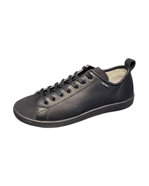 Paul Smith Marineblaue Ledersneaker in Black für Herren