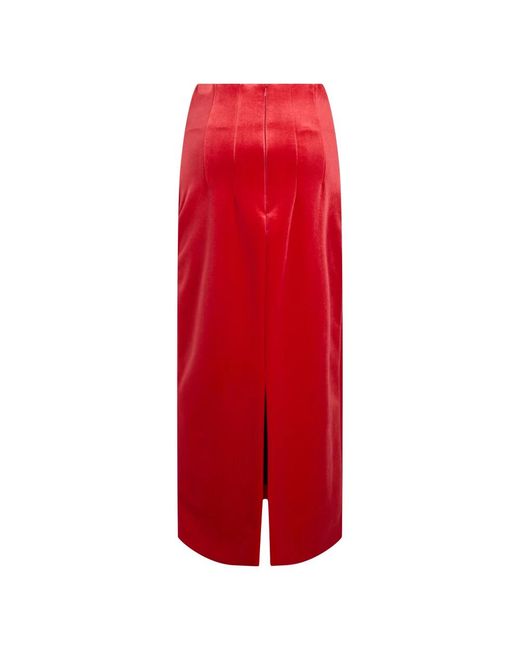 Philosophy Di Lorenzo Serafini Red Midi Skirts