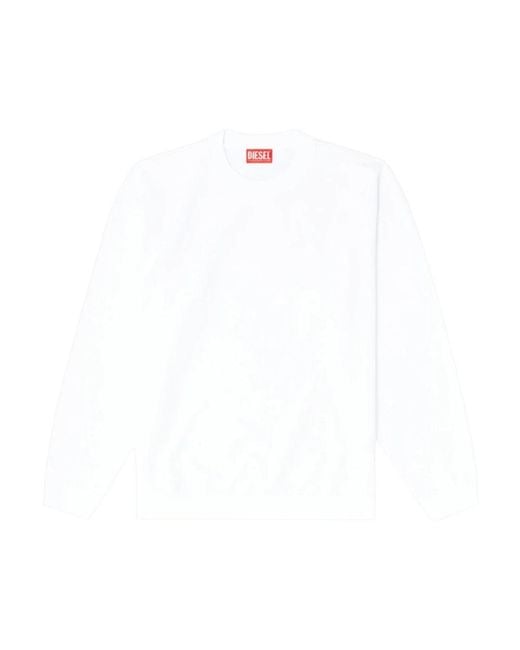 DIESEL White Sweatshirts for men