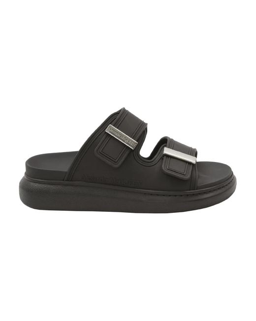 Alexander McQueen Schwarze Gummisneaker in Black für Herren