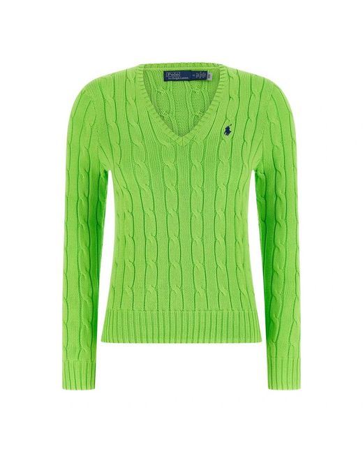 Polo Ralph Lauren Green V-Neck Knitwear